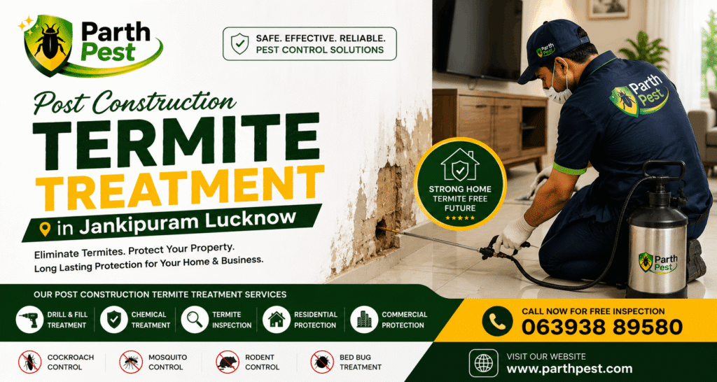 Post Construction Termite Treatment in Jankipuram Lucknow